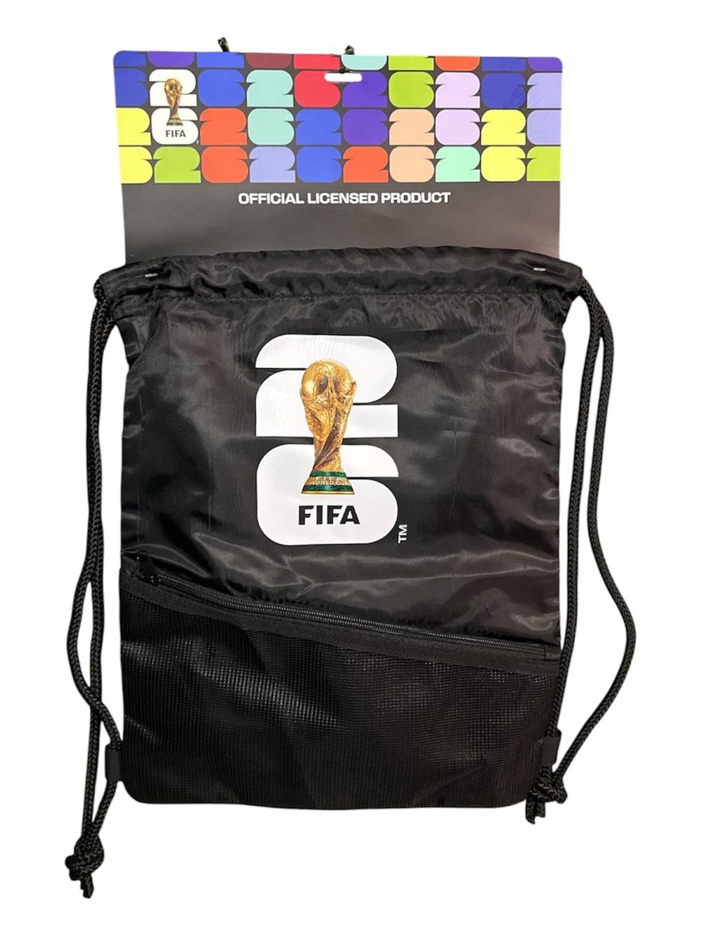 NEW! FIFA World Cup 2026 Tilt Backsack Drawstring Backpack Official Licensed
